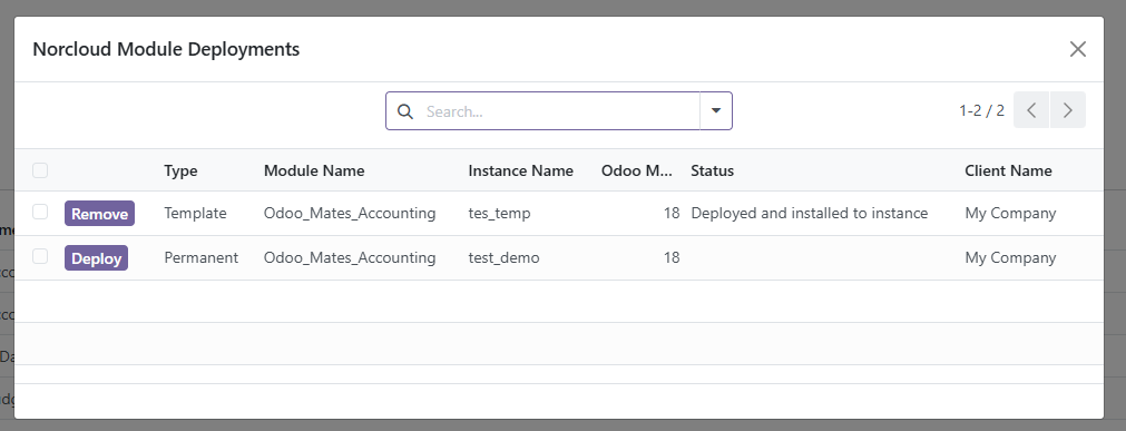 Placeholder: a deployed module
